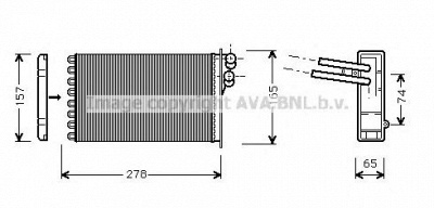 AVA QUALITY COOLING ai6156 -  Теплообменник, отопление салона